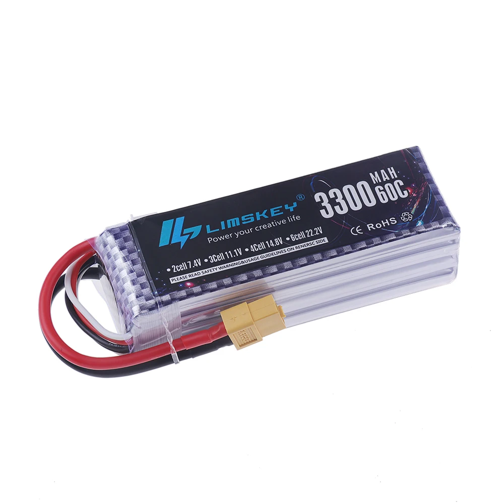 4S LiPo バッテリー 14.8V 3300mAh 60 - Rc Hobby Drone のレビューと価格