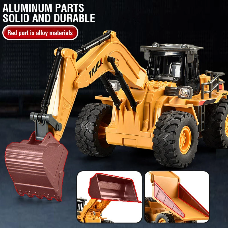 2.4G合金製リモコンショベルカー、ブルドーザー、ダンプトラ - Rc Excavator Hobby のレビューと価格