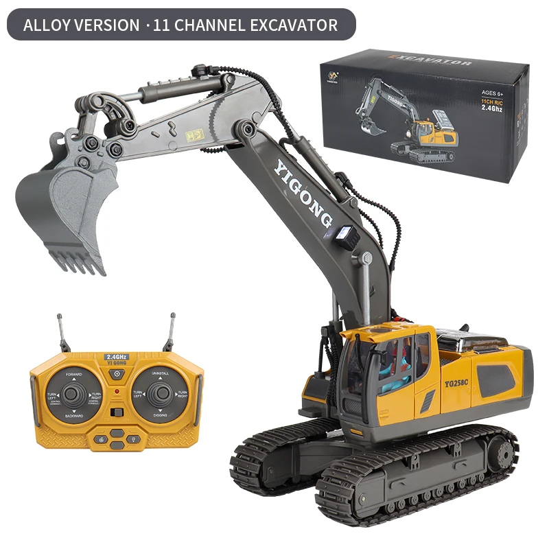 1:24 スケール 2.4G RC 建設車両おもちゃセット  - Rc Excavator Hobby のレビューと価格