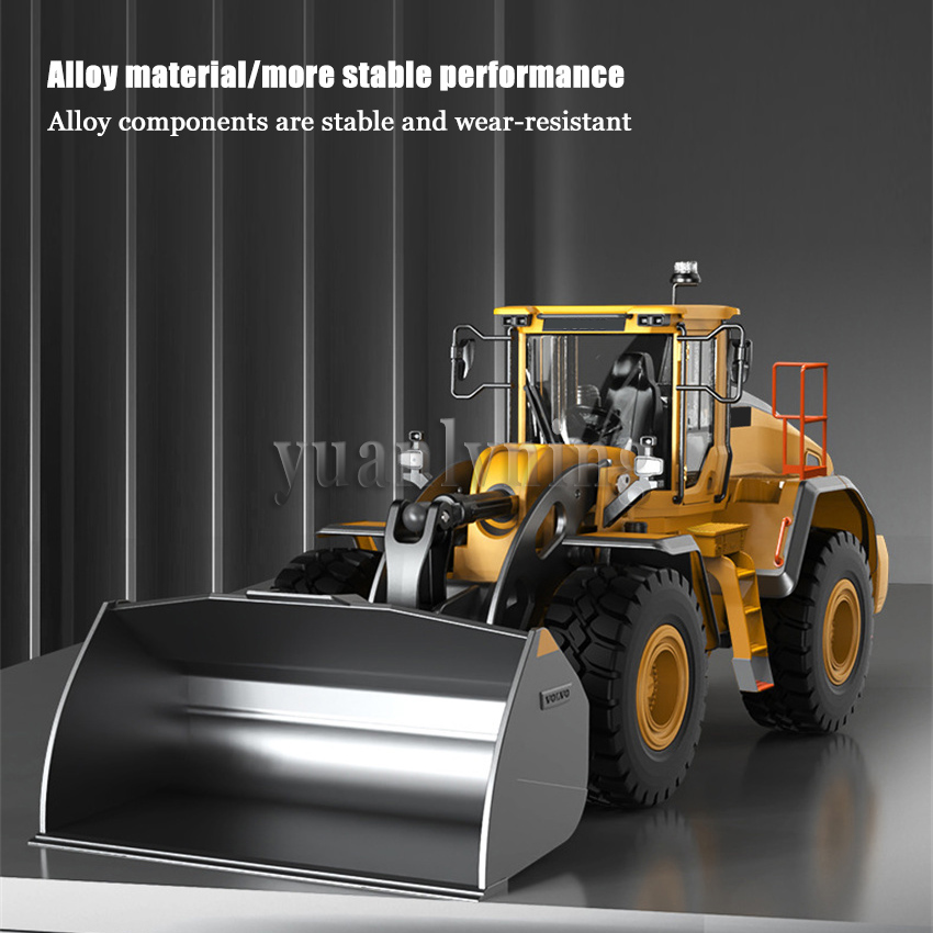 1/16電動リモコンローダーフルメタルRC掘削機合金エンジニ - Rc Excavator Hobby のレビューと価格