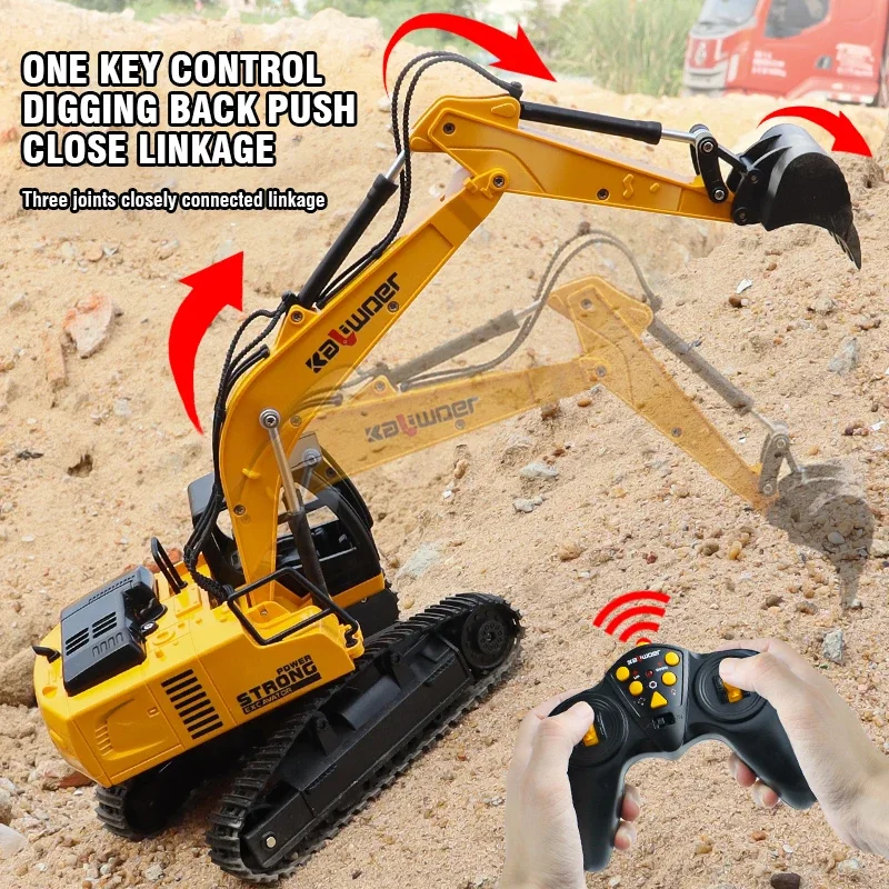 Huina Rc ショベル 1/24 9Ch リモートコント - Rc Excavator Hobby のレビューと価格