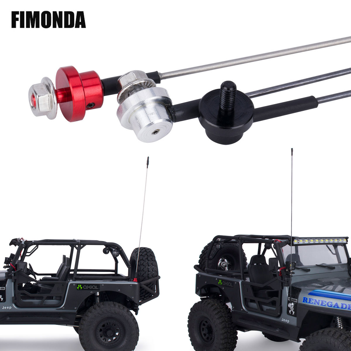 50 センチメートル金属調整可能なシミュレーションアンテナ台 - Rc Hobby Crawler のレビューと価格